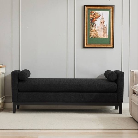 Purple Designs Aurelia Upholstered Accent Bench - Image 2