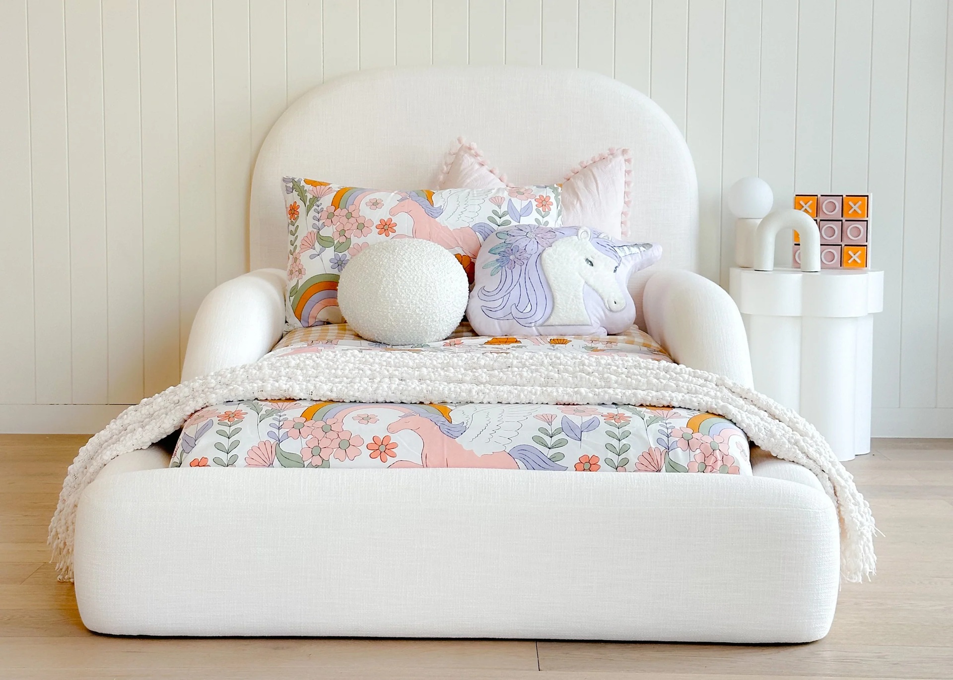 Pu7pl3 Designs Camille Upholstered Kids Bed - Image 3