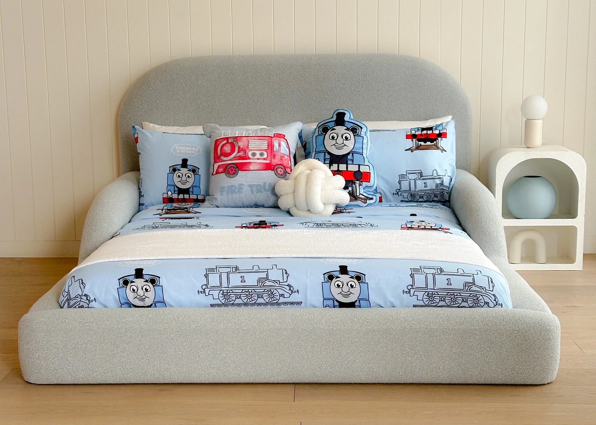 Pu7pl3 Designs Camille Upholstered Kids Bed - Image 2