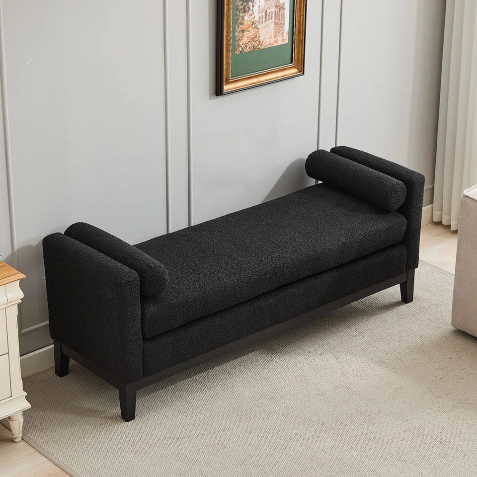 Purple Designs Aurelia Upholstered Accent Bench - Image 3