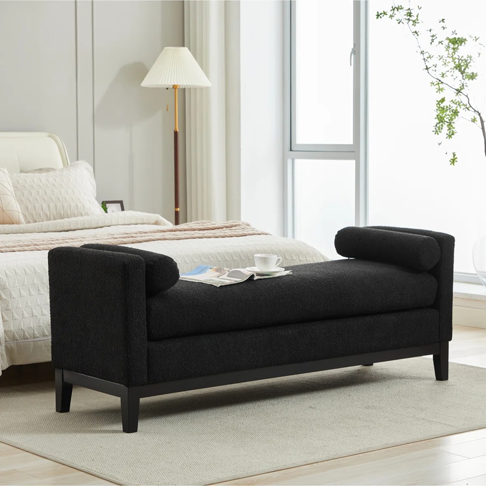 Purple Designs Aurelia Upholstered Accent Bench - Image 4
