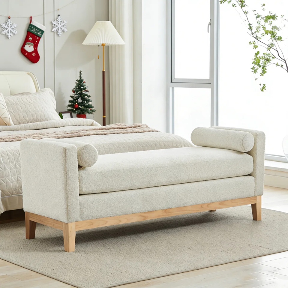 Purple Designs Aurelia Upholstered Accent Bench - Image 7
