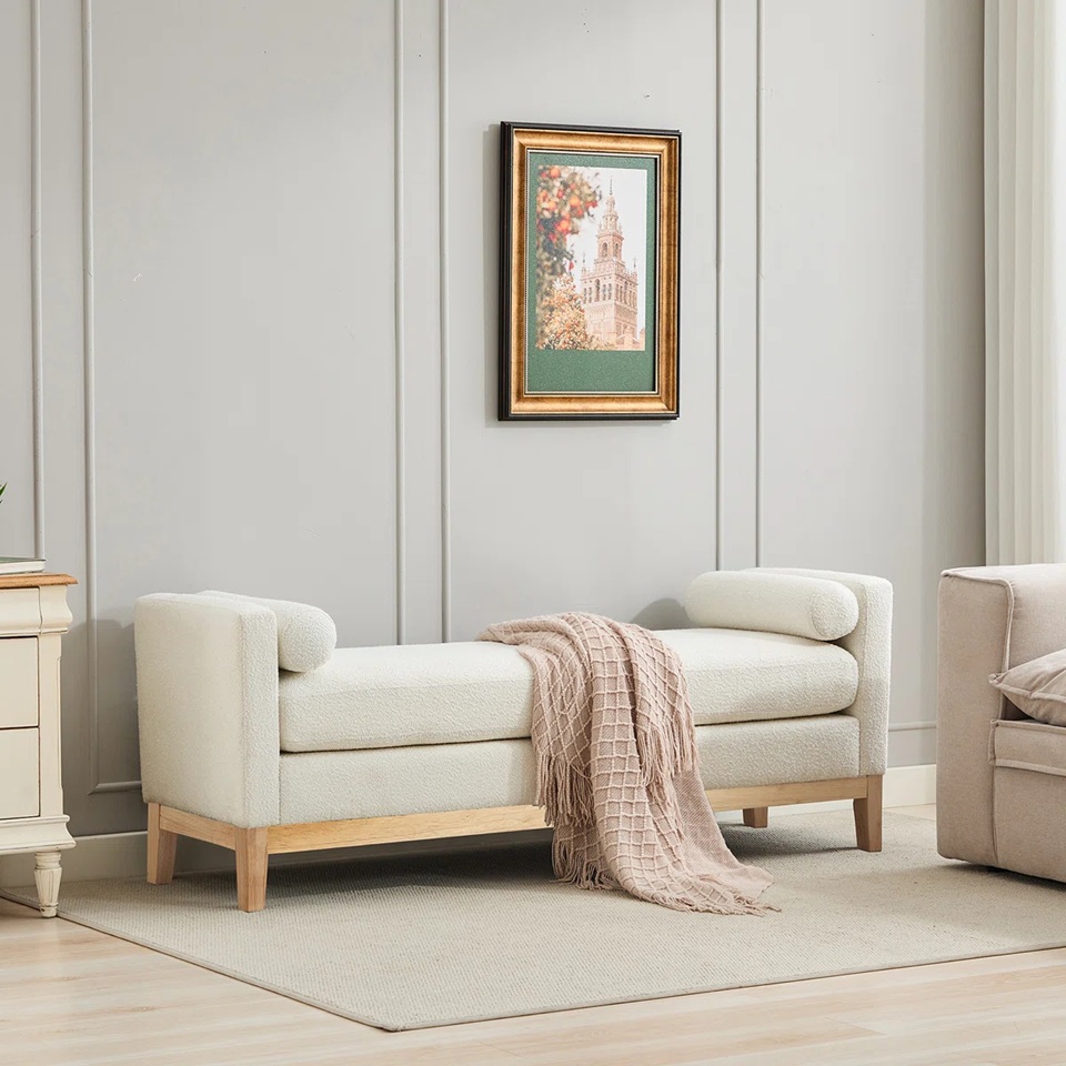 Purple Designs Aurelia Upholstered Accent Bench